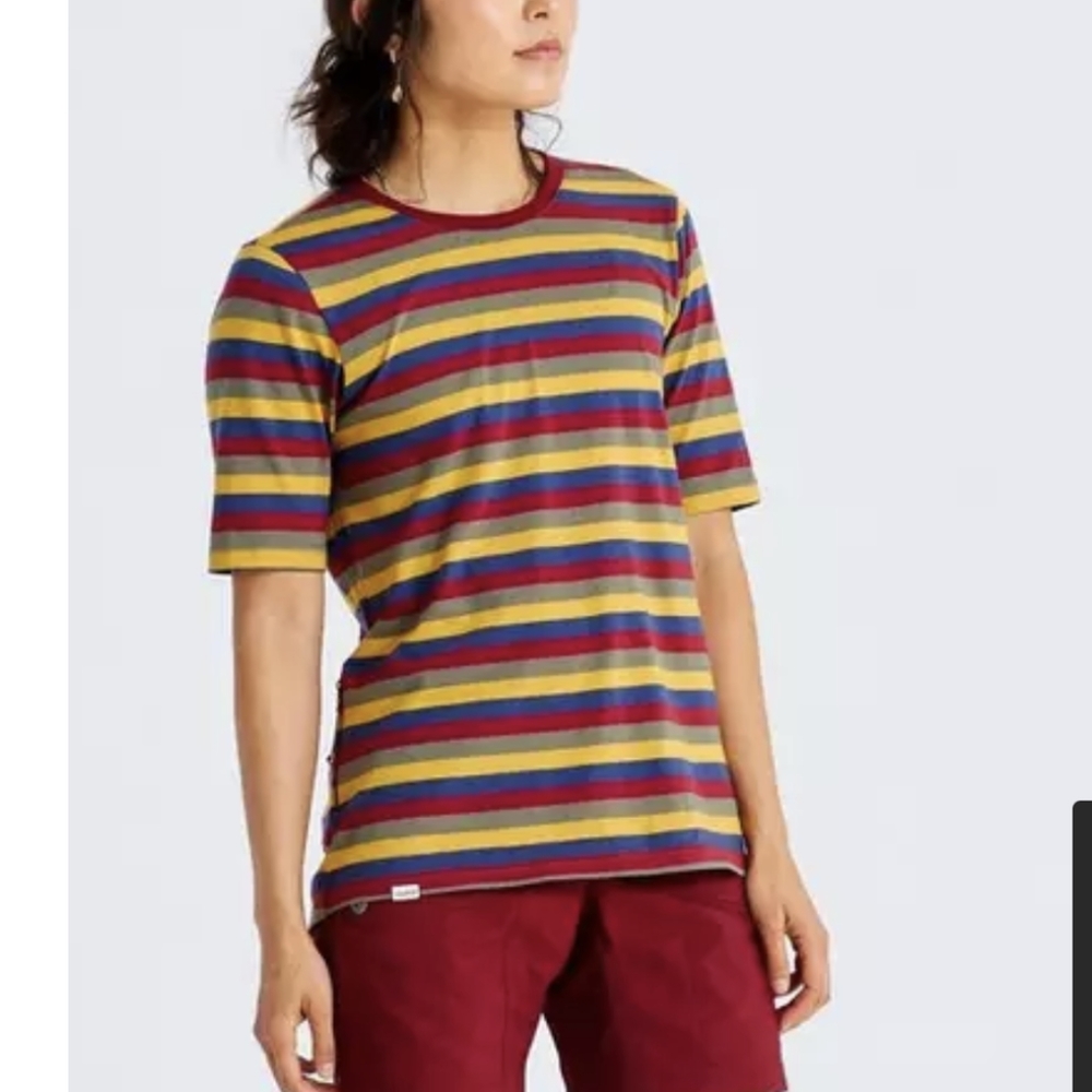 Fjallraven x Specialized striped short sleeve tee women's S - limited edition